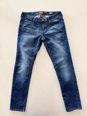 Arizona Jean Co. Super Skinny Jeans Blue Denim Mid Rise Size 5 Short Juniors